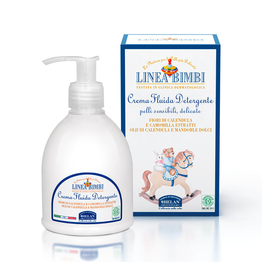 Crema fluida detergente Linea bimbi Helan