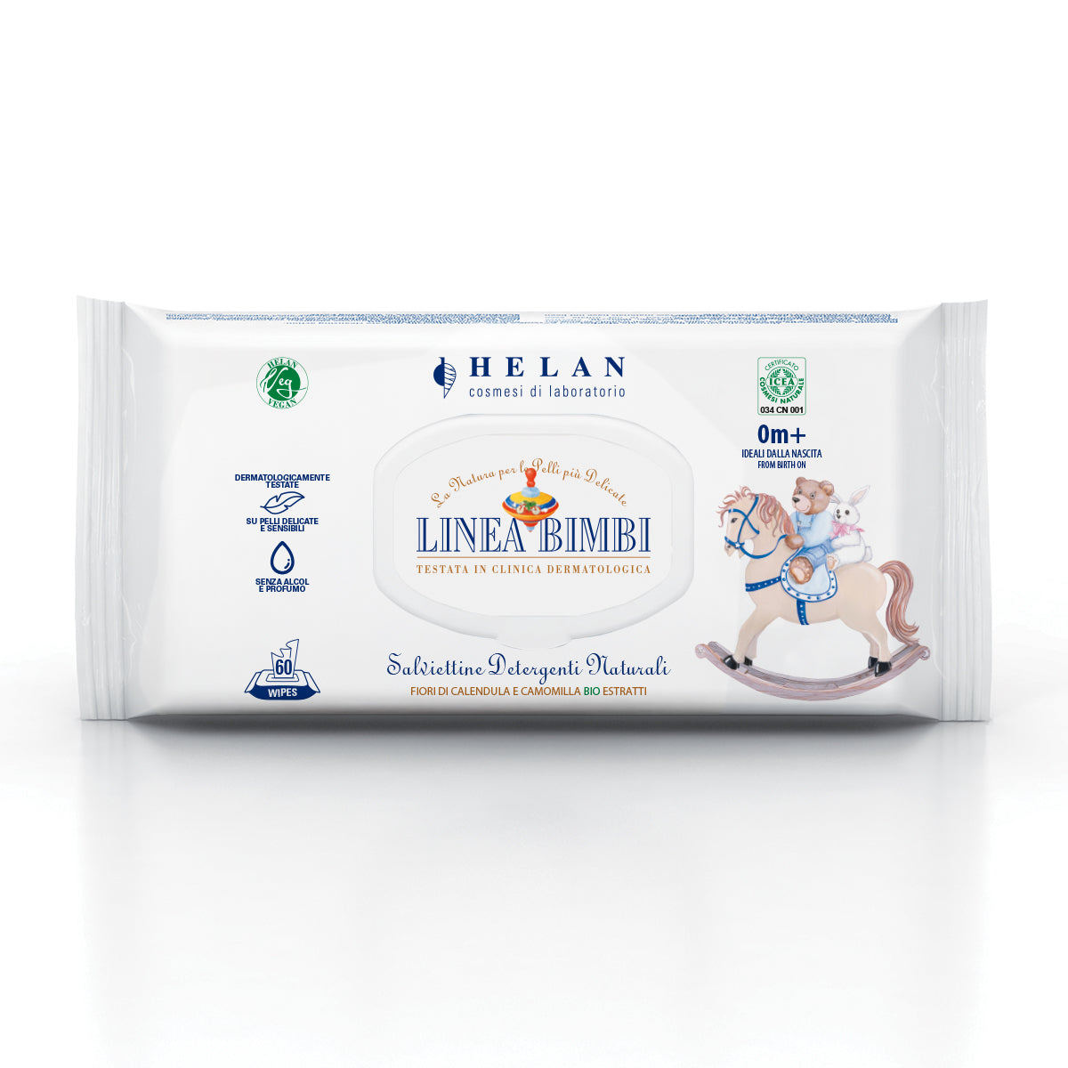 Salviettine Detergenti Naturali Linea Bimbi Helan
